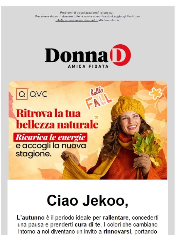 Ogni stagione è un invito a riscoprire il piacere della cura di sé!