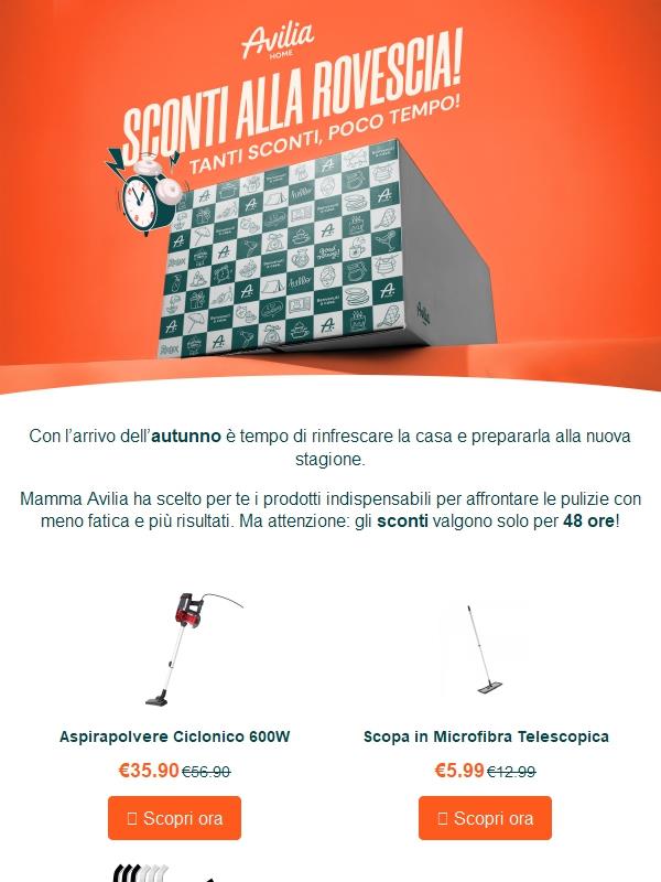 Ciao, risparmia ora sugli imperdibili per le pulizie di stagione (solo 2 giorni!)