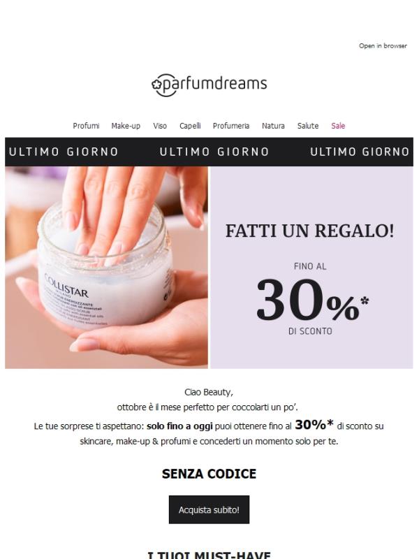 Le tue sorprese ti aspettano: risparmia fino al 30%!