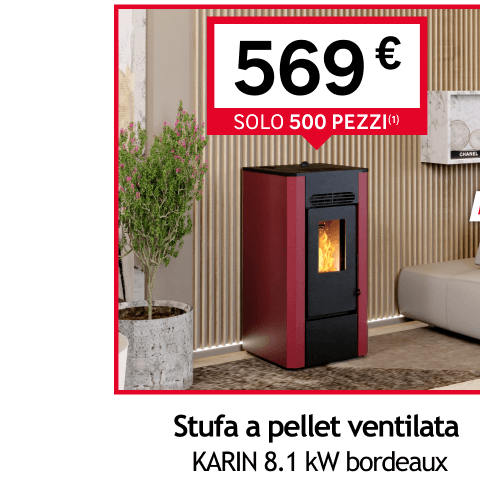 stufa a pellet ventilata karin