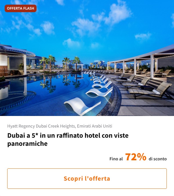 Dubai a 5* in un raffinato hotel con viste panoramiche