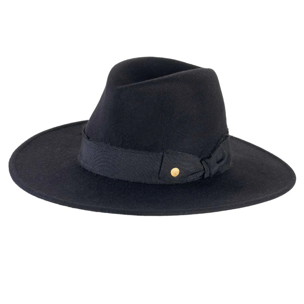 Fedora a Tesa Larga Nero Intenso