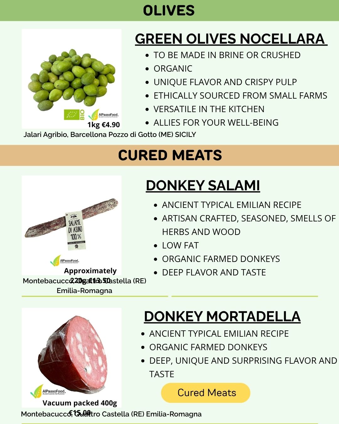 CURED MEATS