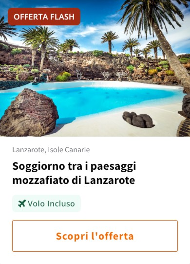 Soggiorno tra i paesaggi mozzafiato di Lanzarote