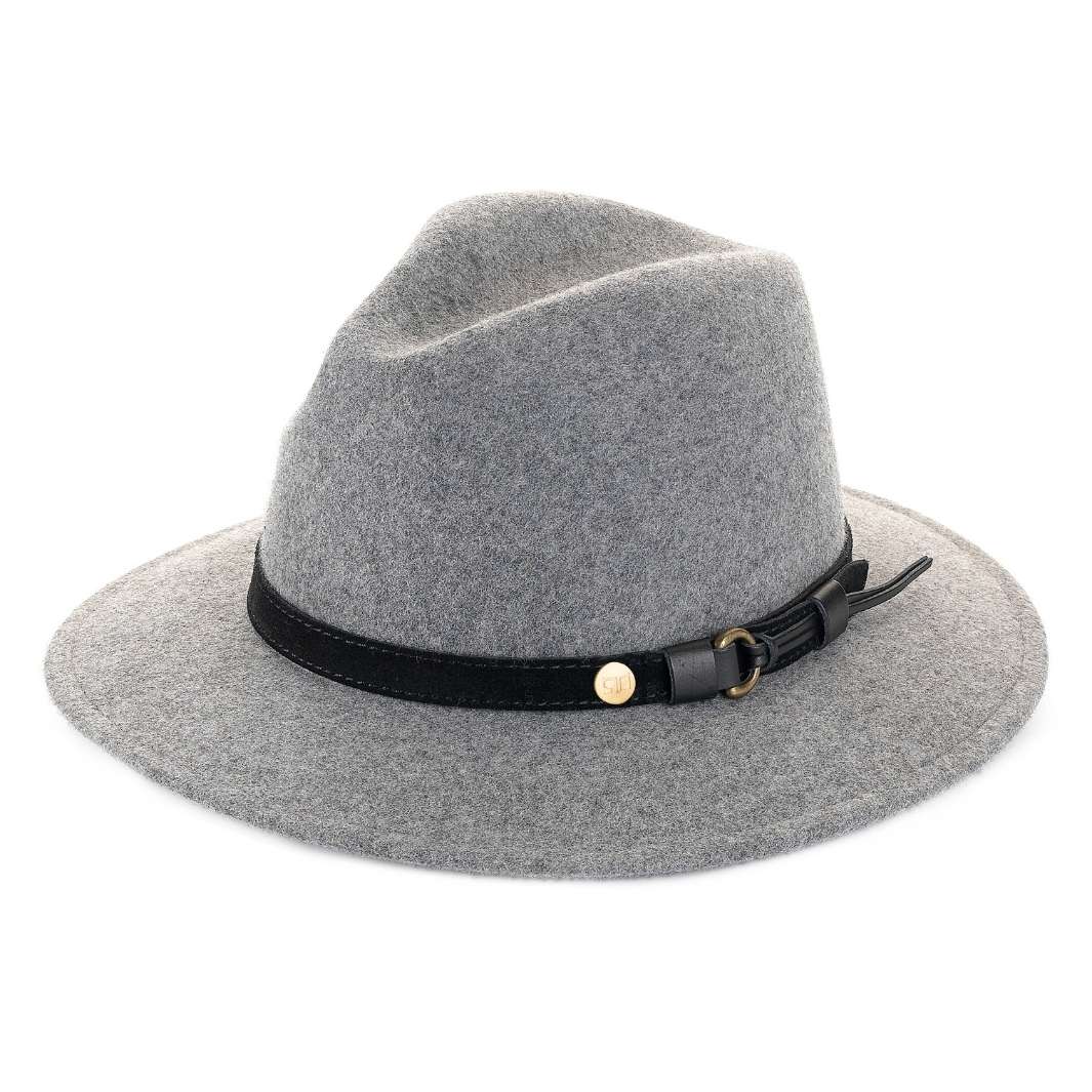 Cappello a Tesa Media Grigio Melange