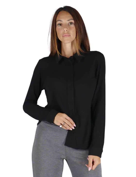 Camicie in jersey nero Donna JABCM0025-F1050 9999