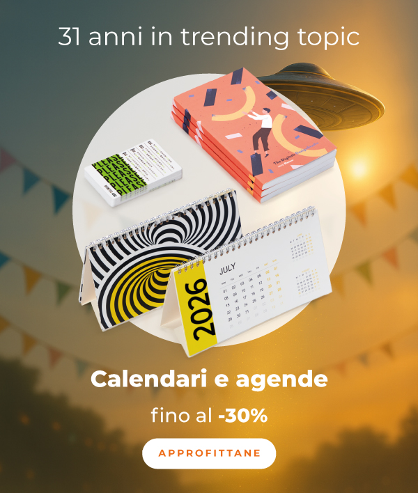 Fino al -30% su calendari e agende