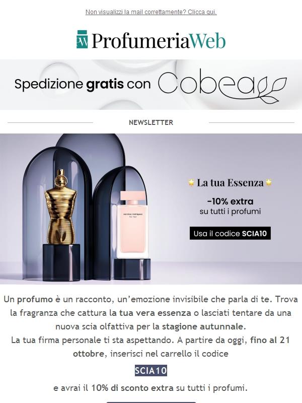 💫​​ -10% su tutti i profumi!