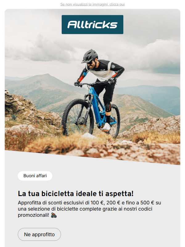 La tua bicicletta ti sta aspettando!