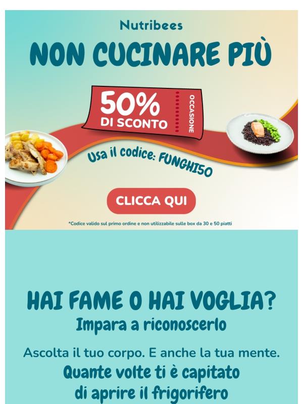 Hai fame? Approfitta del 50%🍽️