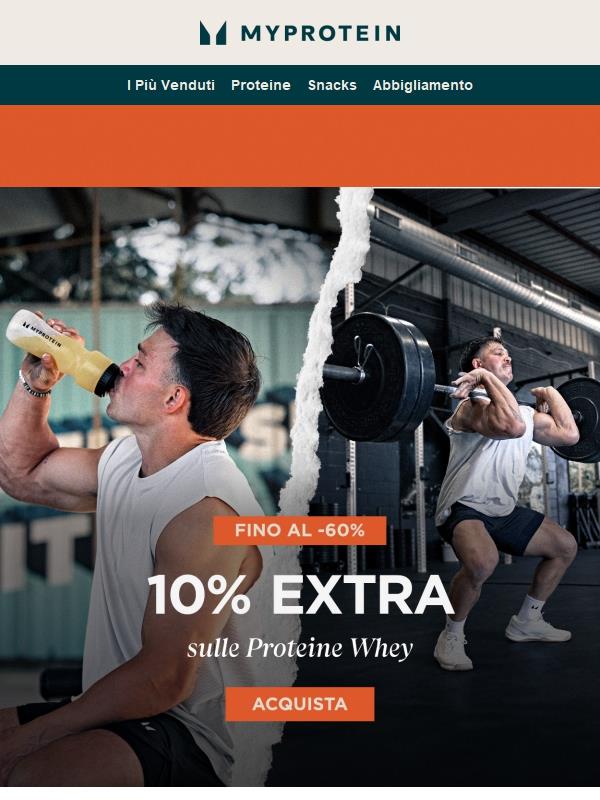 Scade Presto ⏳ -10% Extra Proteine