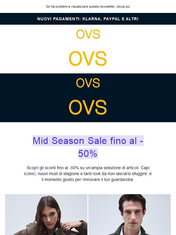 Fino al -50%: i Mid Season cominciano ora