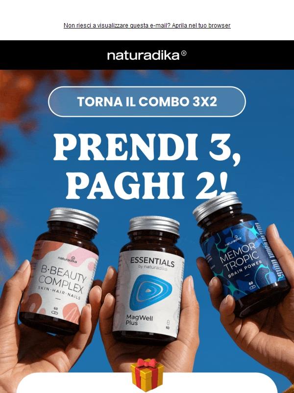 🔥Offerta 3x2 Combo: tempo limitato