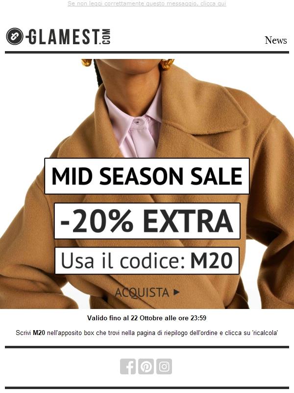 Mid Season Sale: -20% EXTRA