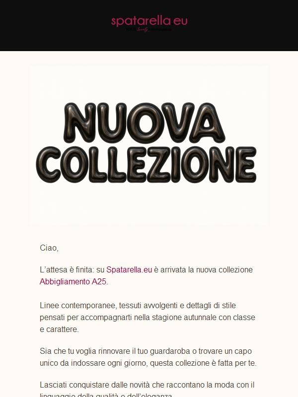 Nuova Collezione A25: L’Abbigliamento che Parla di Te 🍂