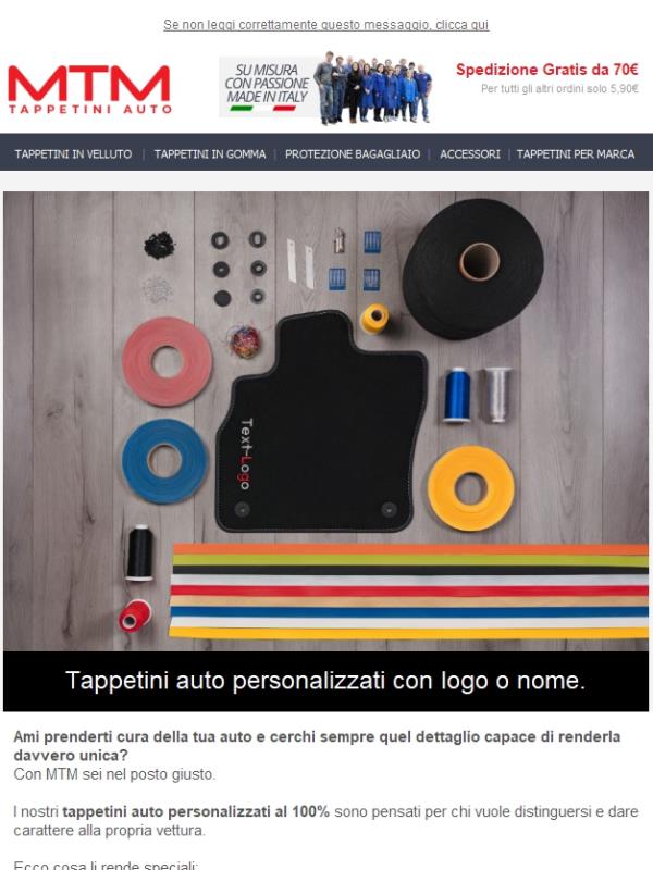 🚗 Trasforma i tuoi interni: tappetini auto su misura e personalizzati.