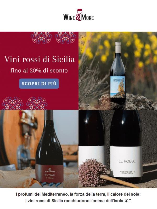 🍷 Rossi Siciliani: sconti fino al 20%