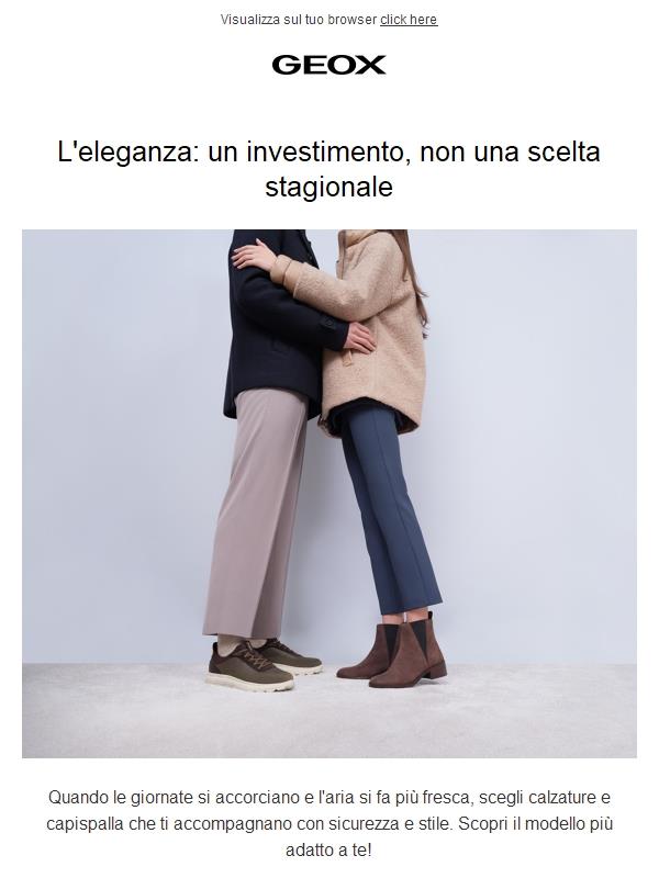 Eleganza e comfort che ti accompagnano ogni giorno