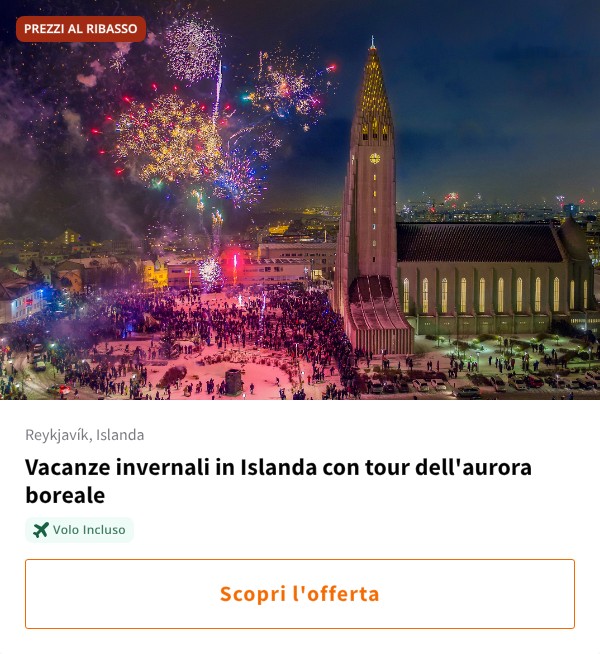 Vacanze invernali in Islanda con tour dell'aurora boreale