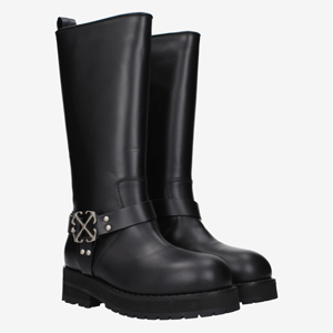 Off-White Boots Women Leather Black