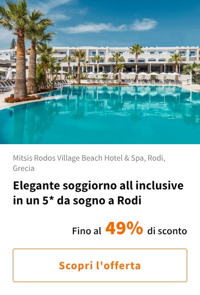 Elegante soggiorno all inclusive in un 5* da sogno a Rodi