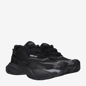 Versace Sneakers Men Fabric Black