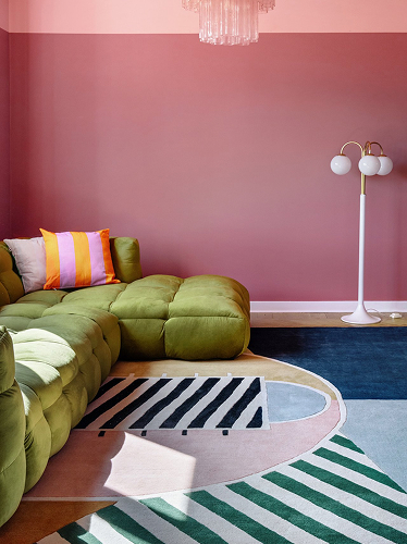 Modern living room rug