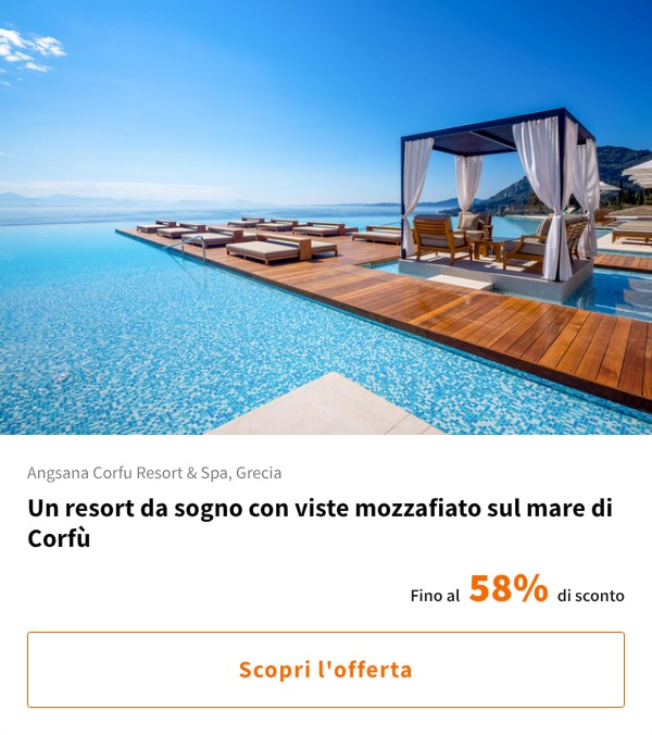 Un resort da sogno con viste mozzafiato sul mare di Corfù