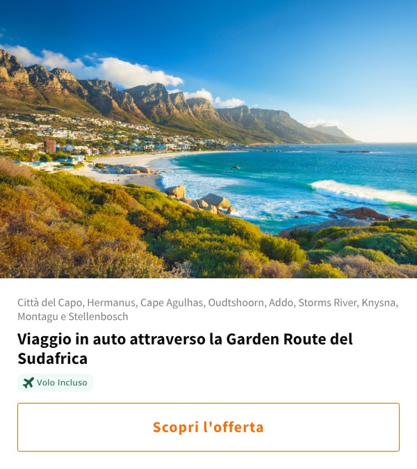 Viaggio in auto attraverso la Garden Route del Sudafrica
