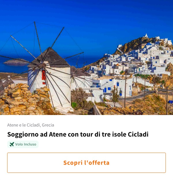 Soggiorno ad Atene con tour di tre isole Cicladi