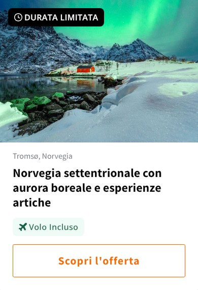 Norvegia settentrionale con aurora boreale e esperienze artiche