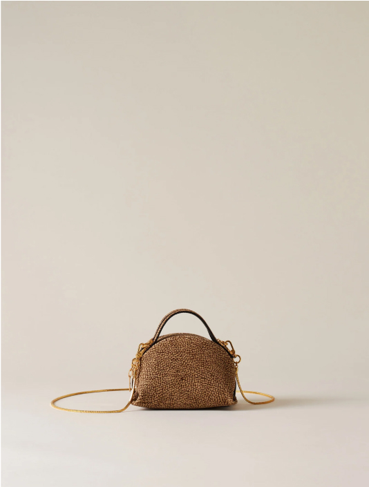 Bauletto Mini Borsa A Mano Di Camoscio Op