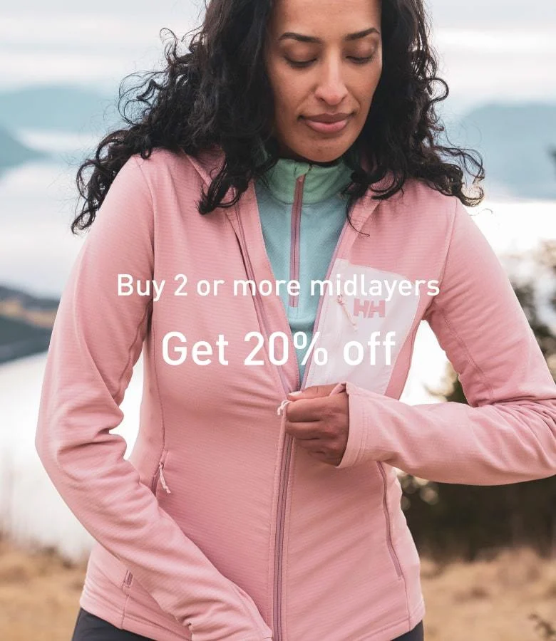 Buy 2 or more midlayers, get 20% off
