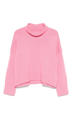 Girlfriend cashmere turtle-neck jumper