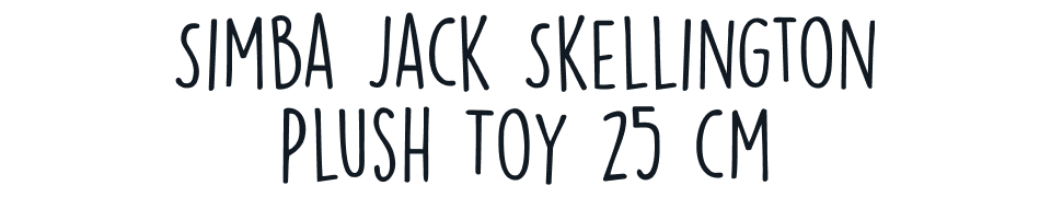 Simba Jack Skellington Plush Toy 25 cm