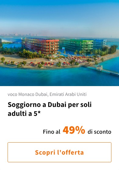 Soggiorno a Dubai per soli adulti a 5*