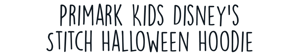 Primark Kids Disney's Stitch Halloween Hoodie