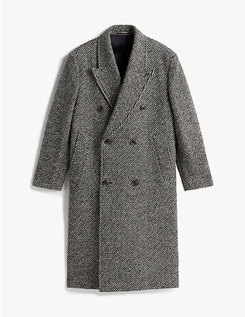 Cappotto Smart Casual doppiopetto in tweed