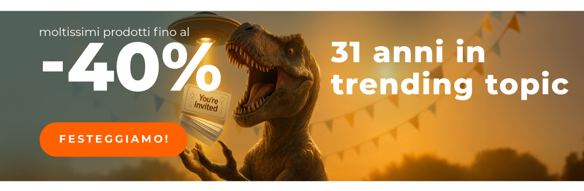 È il nostro compleanno! Sconti spaziali fino al -40%!