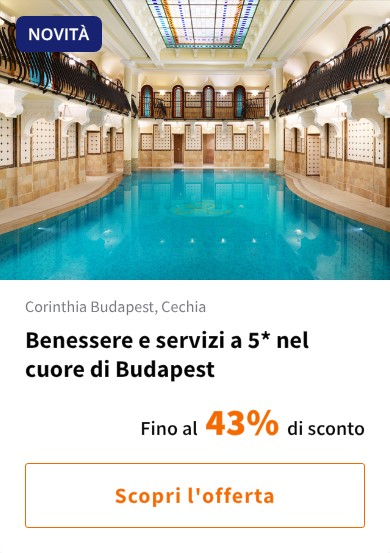Benessere e servizi a 5* nel cuore di Budapest