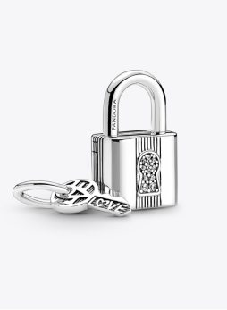 Padlock and Key Dangle Charm