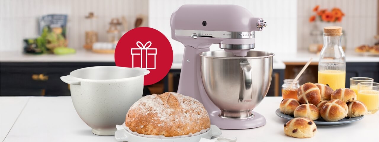 Bread bowl with stand mixer
