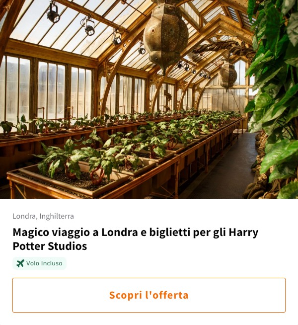 Magico viaggio a Londra e biglietti per gli Harry Potter Studios
