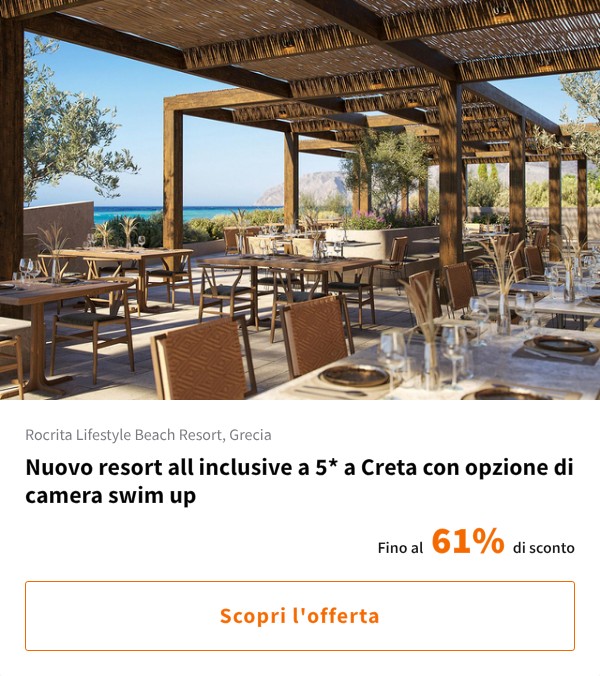 Nuovo resort all inclusive a 5* a Creta con opzione di camera swim up