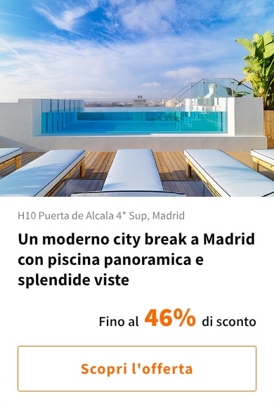 Un moderno city break a Madrid con piscina panoramica e splendide viste