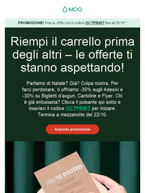 Non perdere la promozione sui prodotti stampati natalizi! 📮🎁