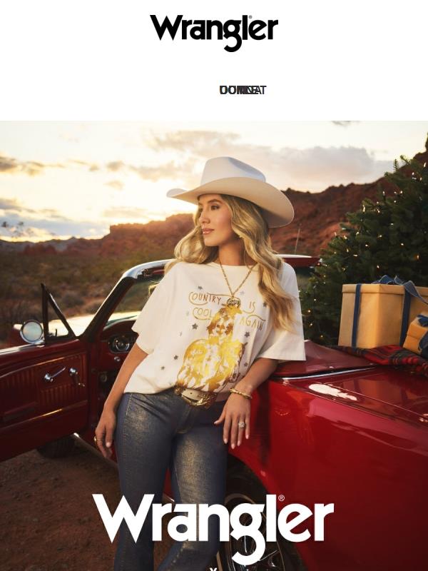 Nuovo drop: la collezione Holiday di Wrangler x Lainey Wilson
