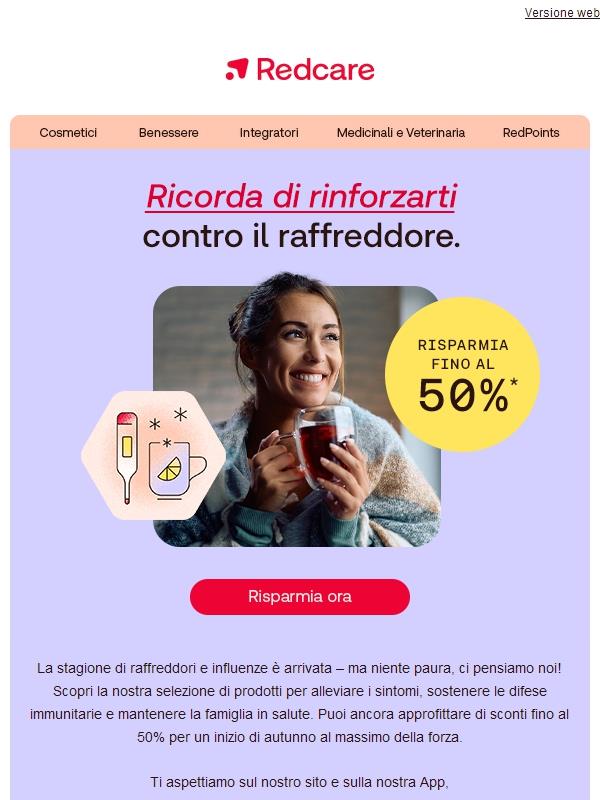 💊 Fino al 50% su tutto per rinforzare le tue difese immunitarie!