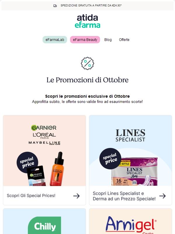🍁 Scopri le promozioni esclusive di Ottobre!
