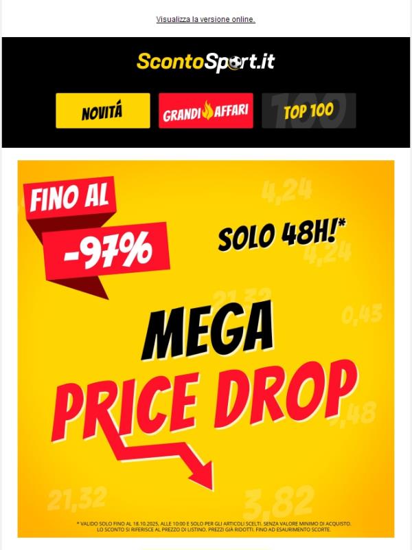 📉 MEGA Price Drop 📉 I prezzi calano, gli sconti aumentano! 🚀